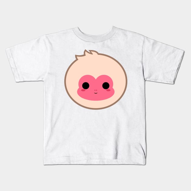 Cute Snow Monkey Kids T-Shirt by alien3287